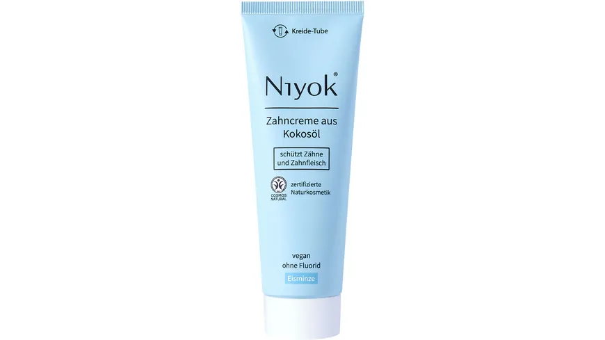 Niyok Zahncreme aus Kokosöl - Eisminze 75 ml