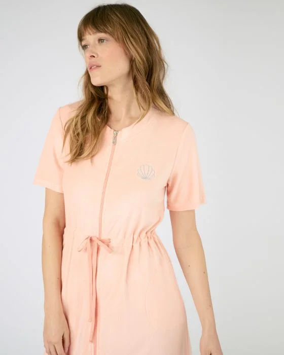Robe de détente zippée en éponge