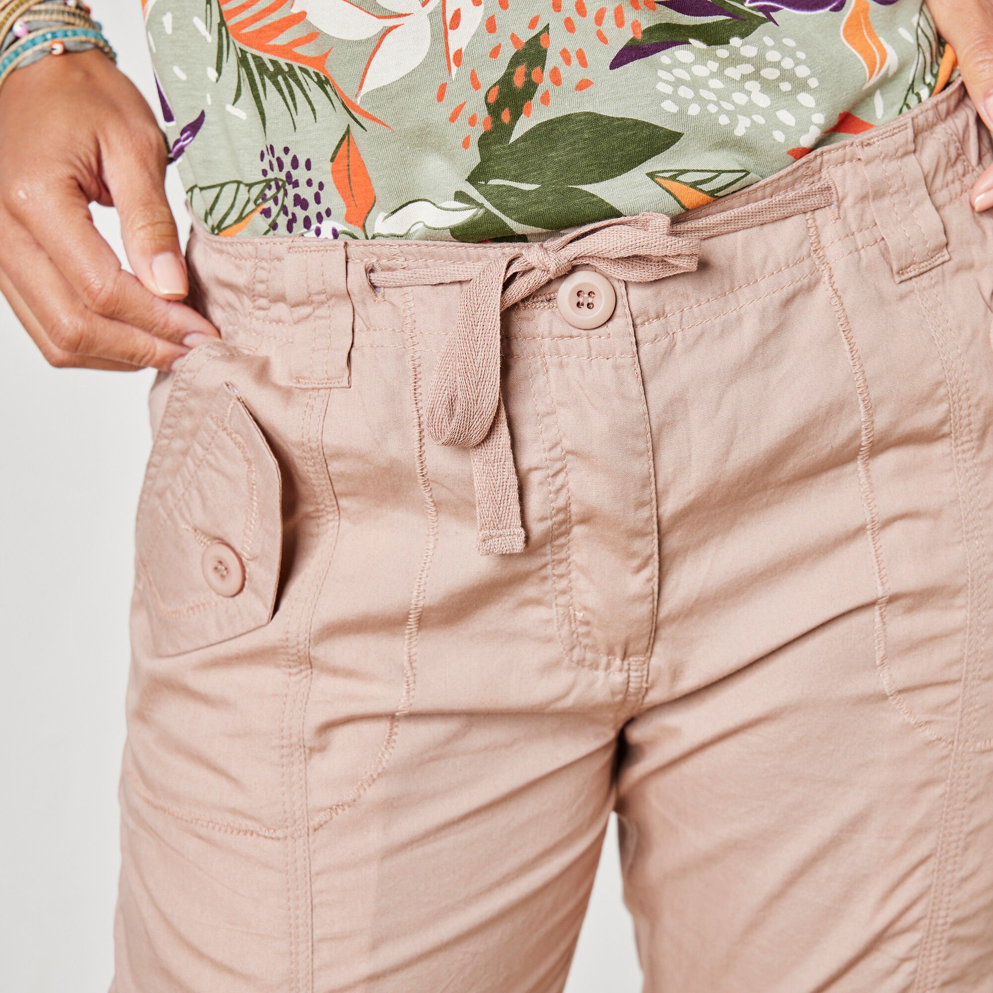 Pantalon battle retroussable