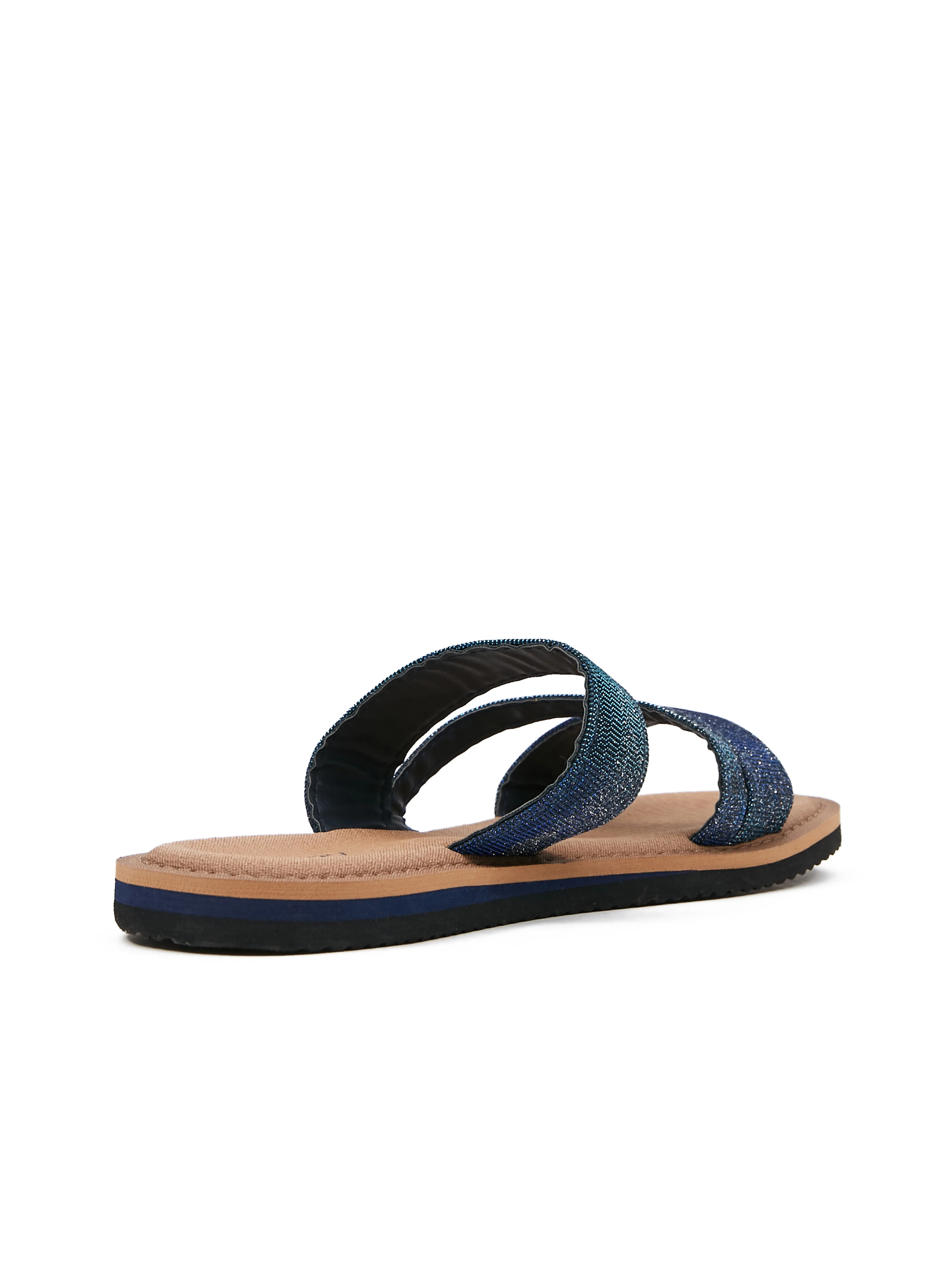Dunkelblaue Damenpantoffeln ORSAY