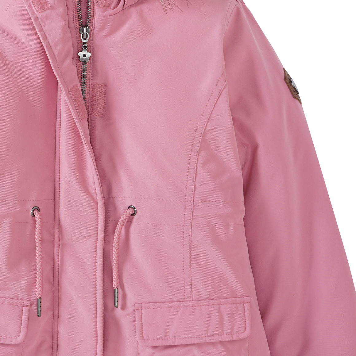 Mädchen Parka mit Fellimitat