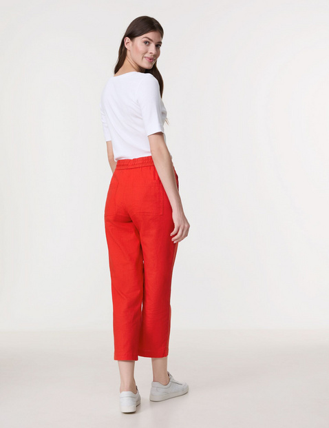 Schlupfhose Easy Fit aus Baumwoll-Leinen