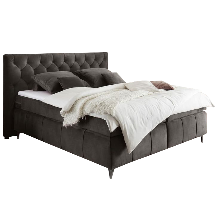 Boxspringbett Pembroke Grau 180 x 200 cm