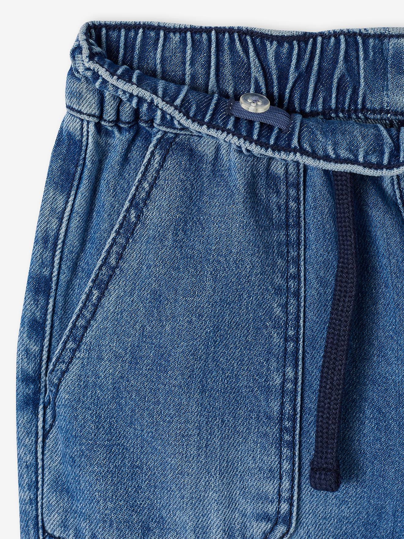 Vertbaudet Jungen Cargo-Jeans mit Dehnbund Oeko-Tex - blue stone