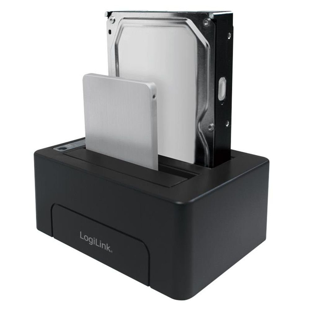 LogiLink Festplatten-Dockingstation QP0028, (1 St., USB 3.1 Gen 2 Quickport), 2-Port für 2,5/3,5