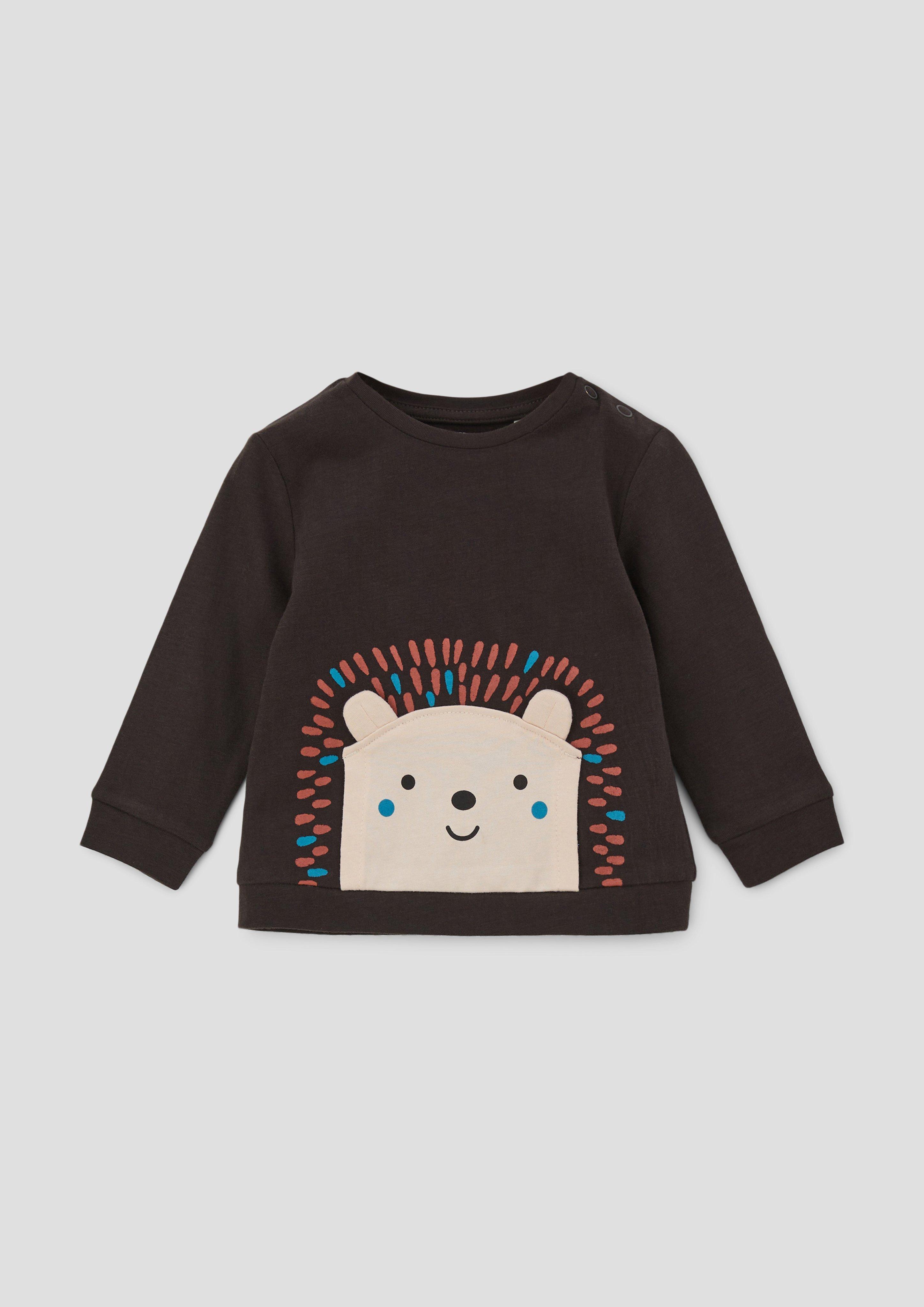 Longsleeve mit Kängurutasche  2133956-8964