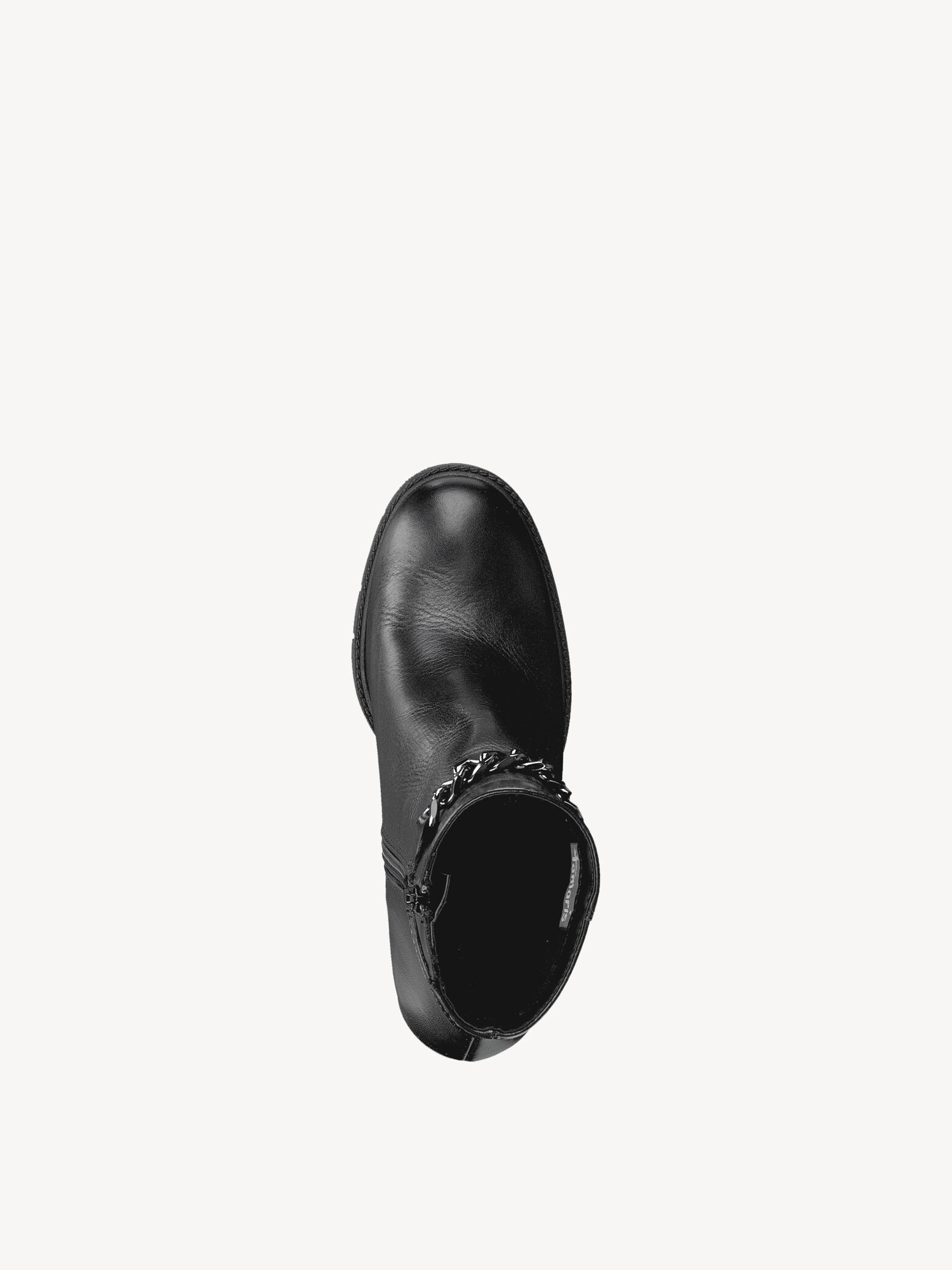 Bottine en cuir - noir