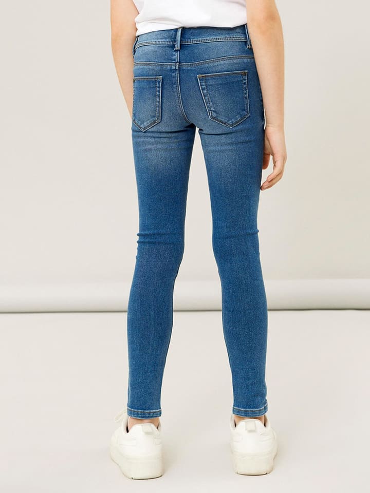 name it Jeanshose slim fit in medium blue denim günstig kaufen
