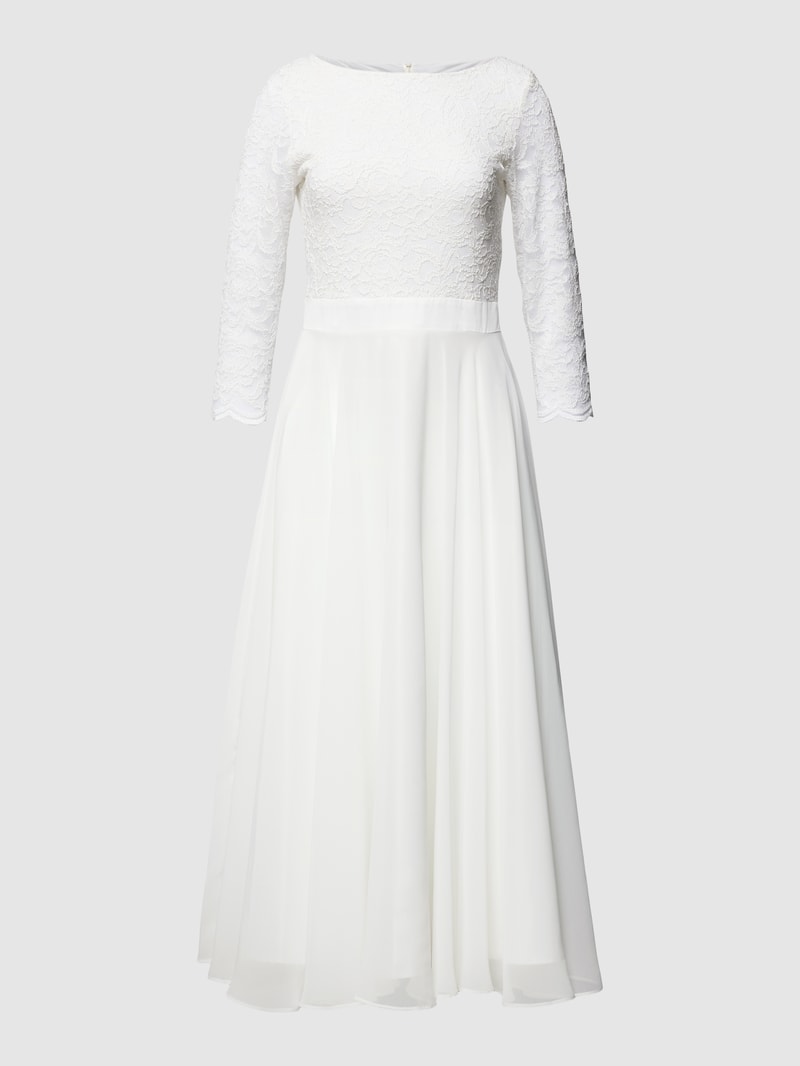 Cocktailkleid aus Häkelspitze in offwhite