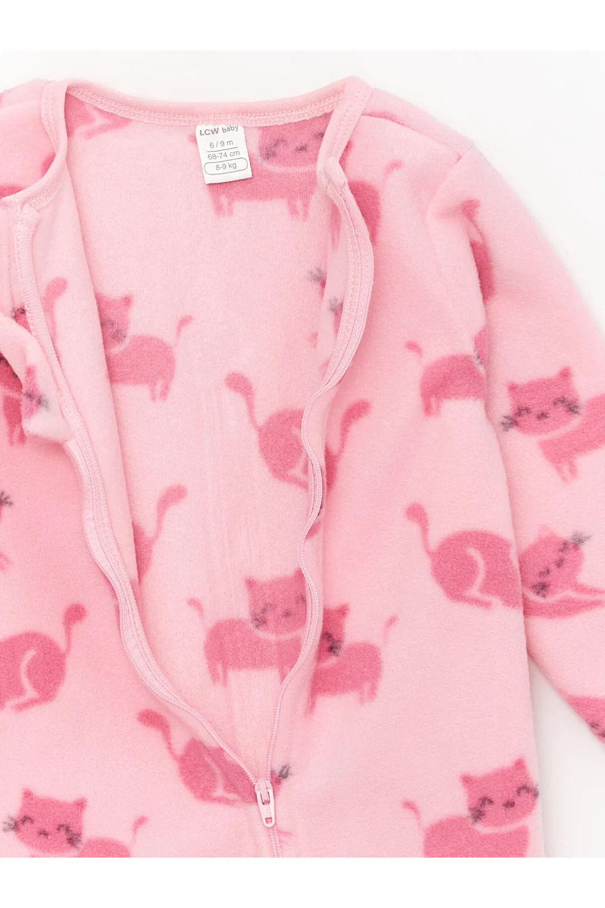 LC Waikiki  Fleece-Overall mit Rundhalsausschnitt für Babys (Mädchen)