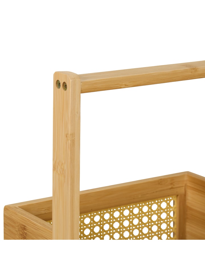relaxdays Badregal in Natur - (B)27 x (H)83 x (T)26 cm günstig kaufen onesize