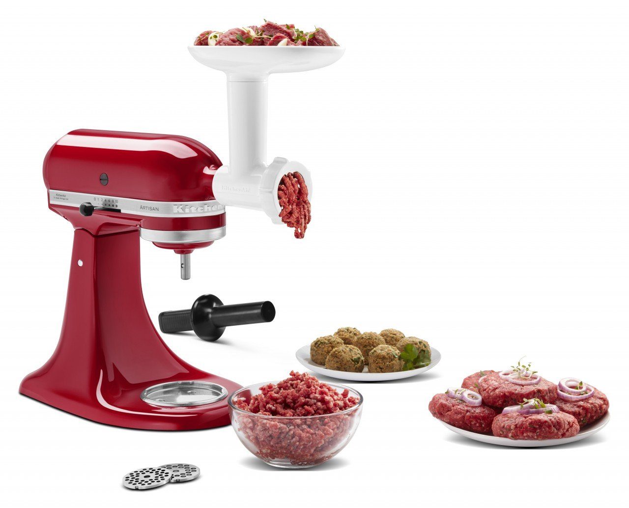 KitchenAid Küchenmaschine KitchenAid Fleischwolf 5KSMFGA Gr. 5