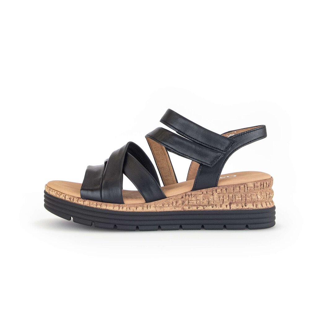 Gabor comfort Keilsandalette schwarz