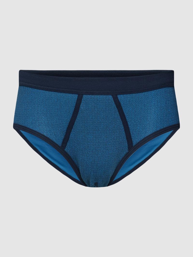 Slip mit elastischem Bund in blau