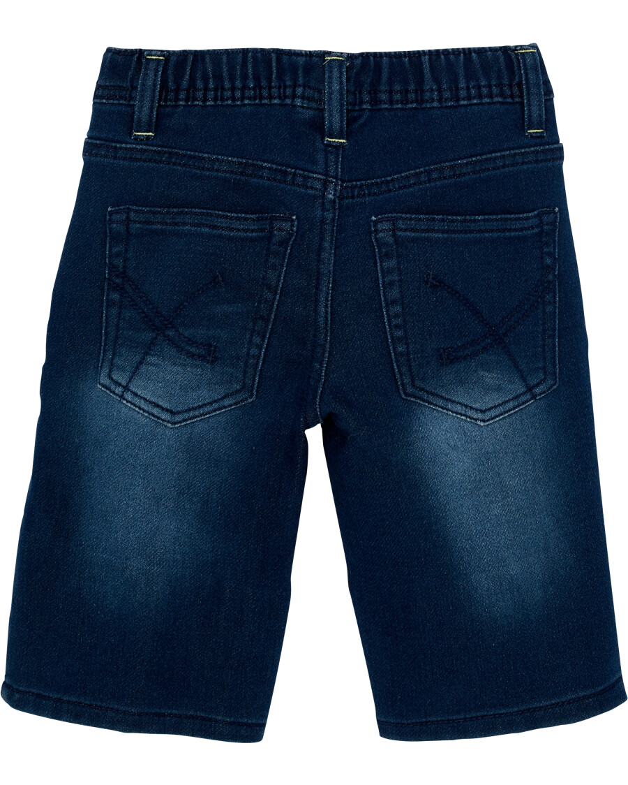 Jeans-Shorts mit Tunnelzug
