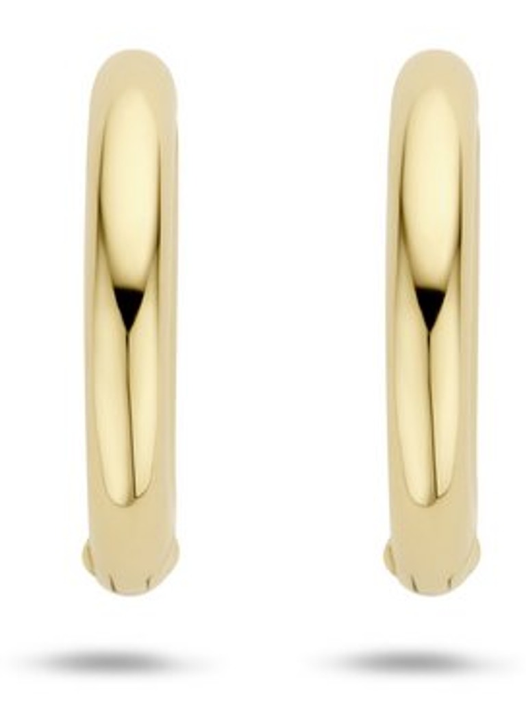 Orecchini color cipria in oro giallo 14 carati 7317YGO