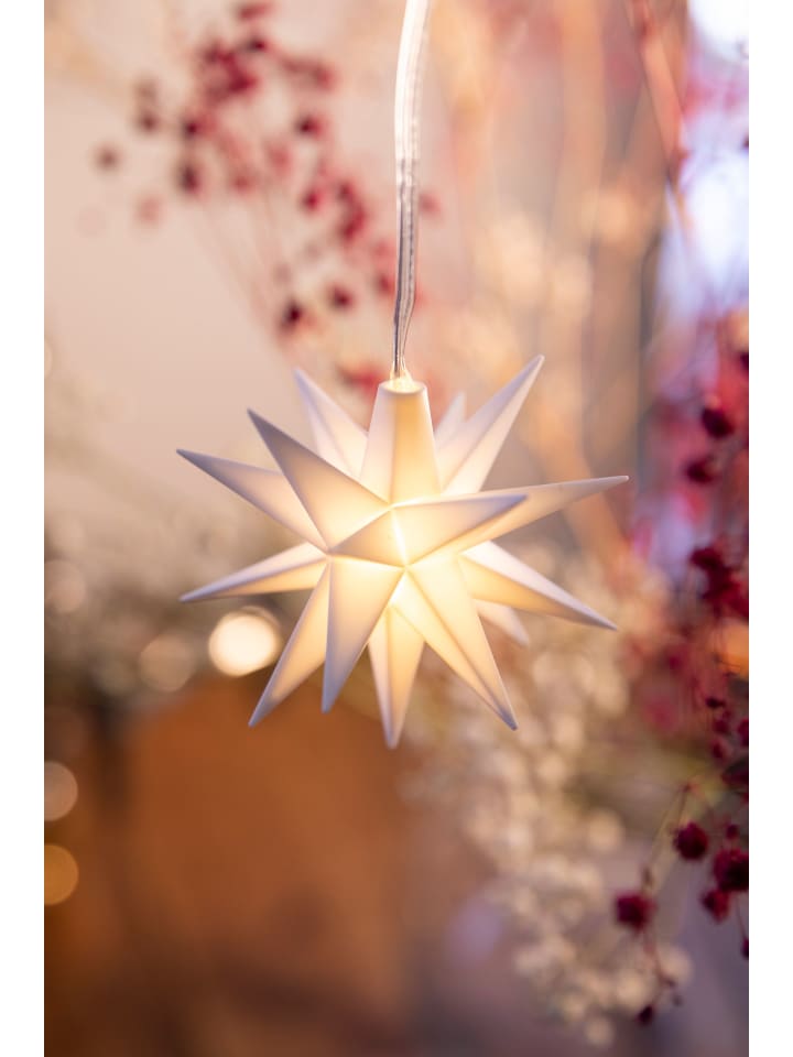 Sterntaler Dekostern | Weihnachtsstern Baby-Stern | 18-Zacker | Weiß | 8cm | Inne günstig kaufen onesize