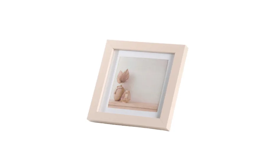 MDF Portraitrahmen 10x10 Creme Creme