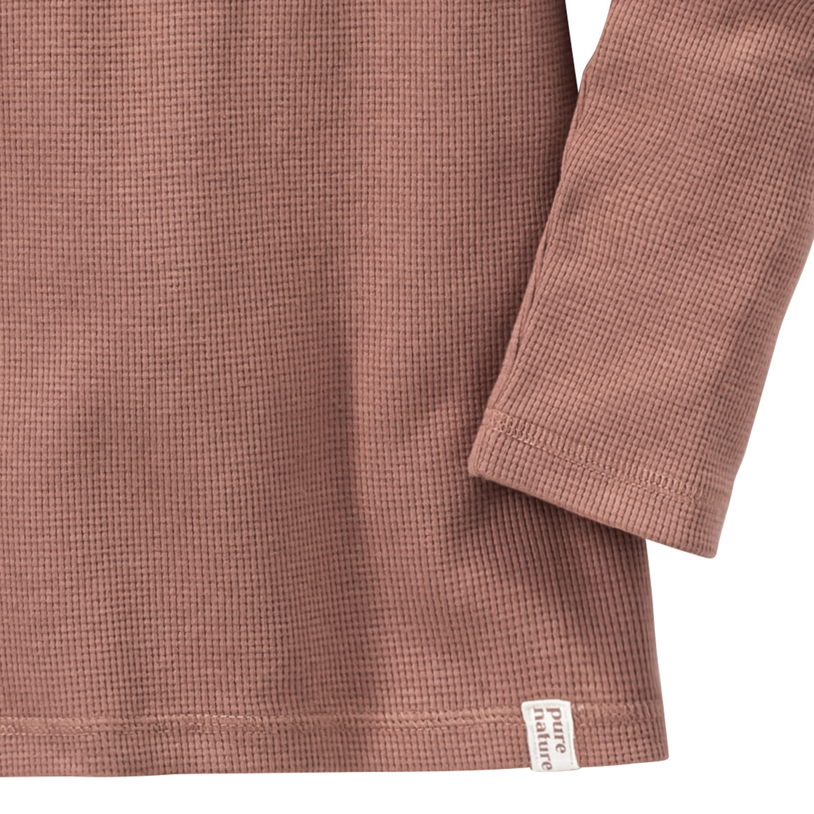2 Kinder Langarmshirts aus Waffel-Piqué
