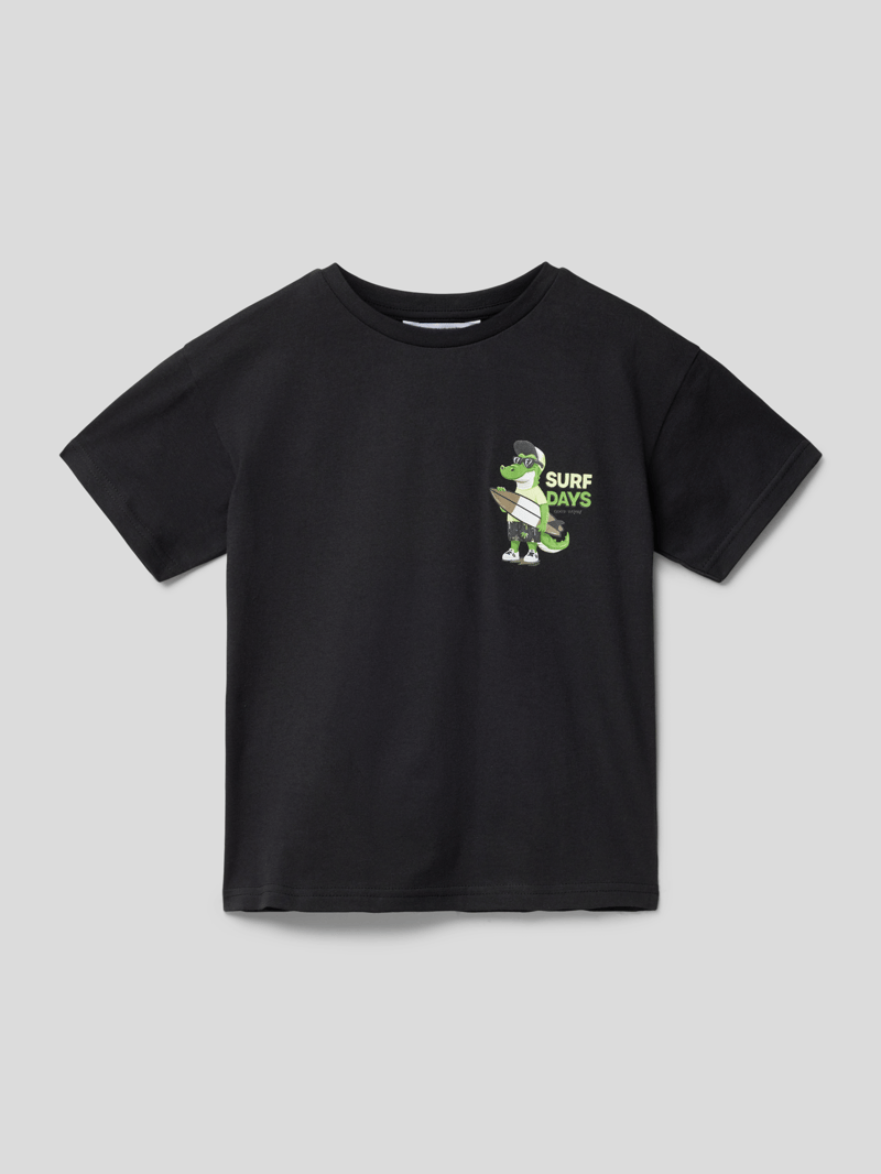 T-Shirt mit Motiv-Print in graphit