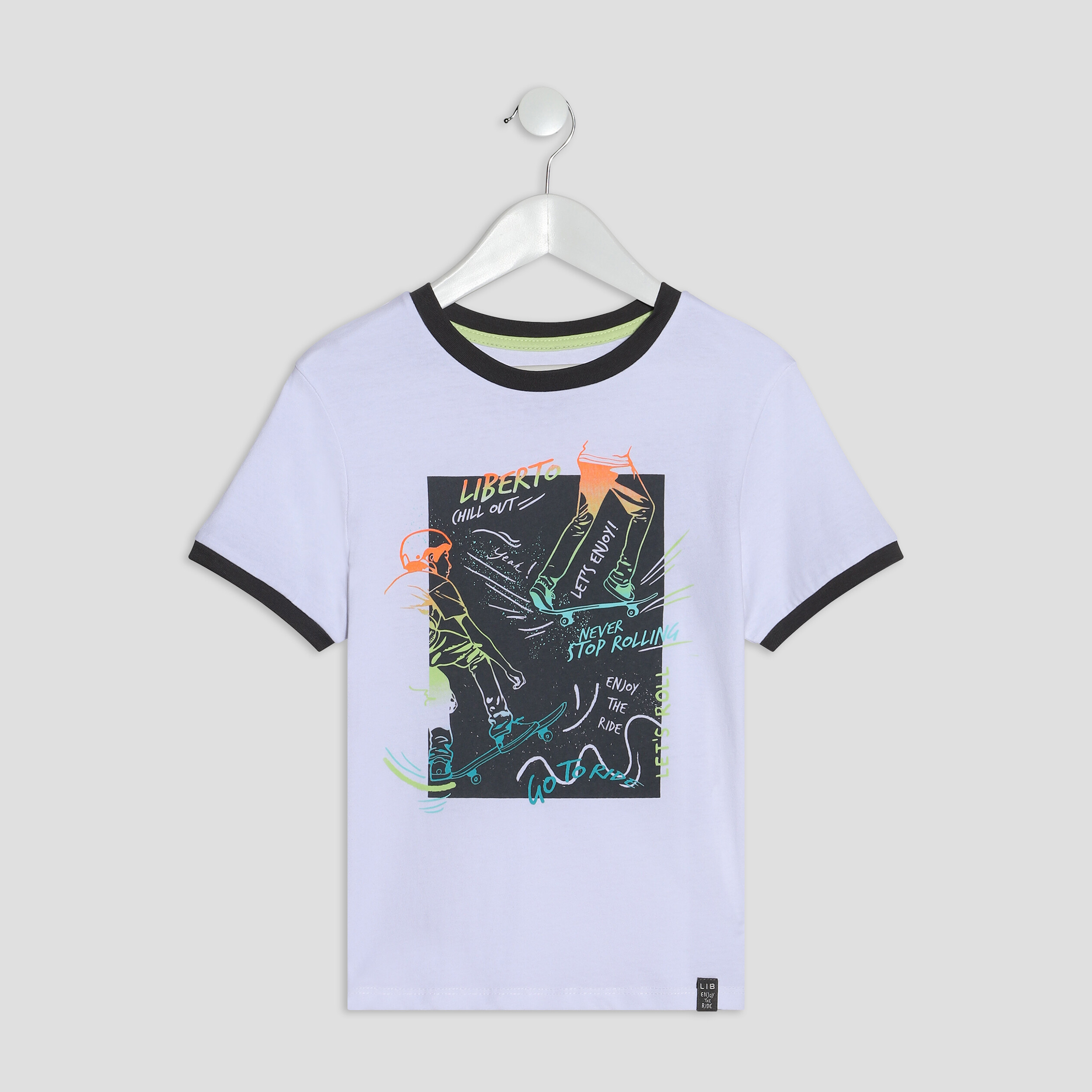 T-shirt Liberto gris garçon | La Halle