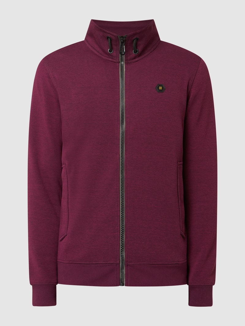 Sweatjacke mit Reißverschluss in fuchsia