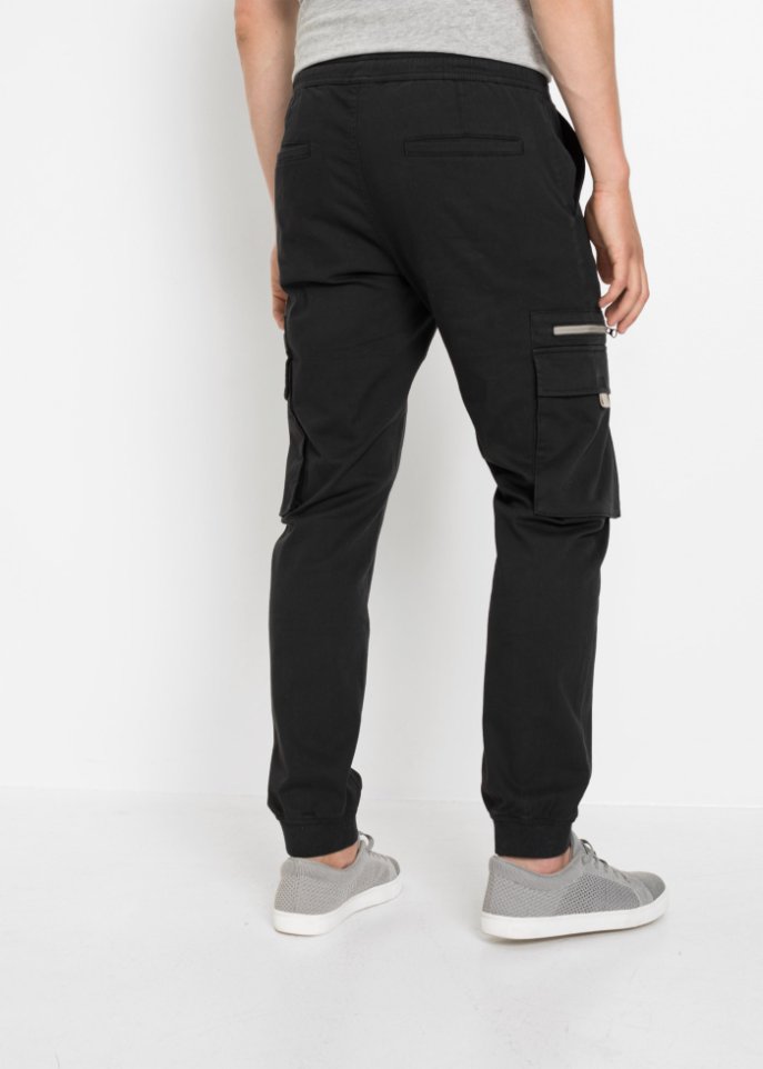 Stretch-Schlupfhose mit Cargotaschen, Regular Fit