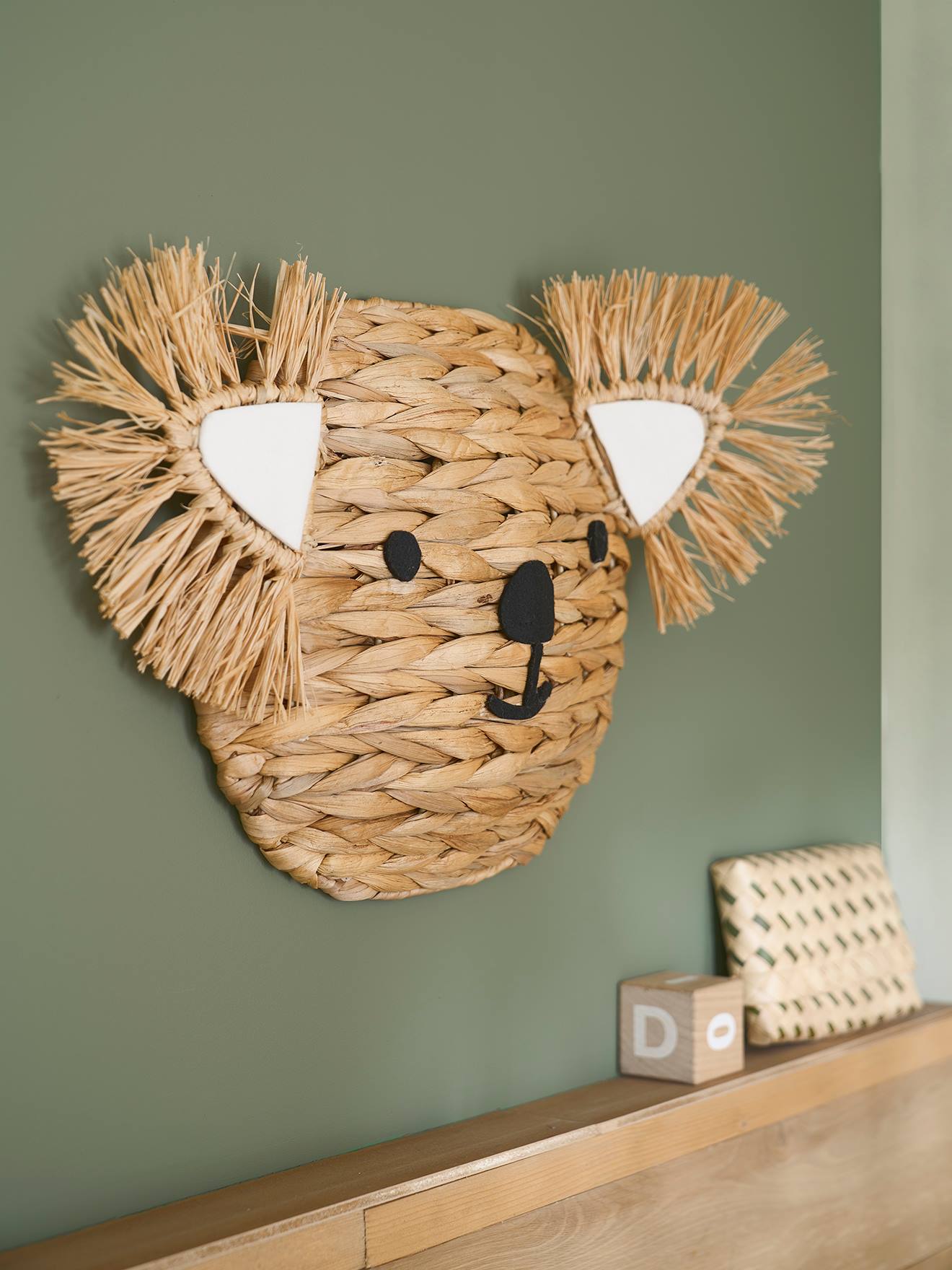 Vertbaudet Kinderzimmer Deko-Koalakopf Wasserhyazinthe - beige