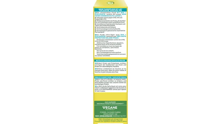 Garnier BHA+Niacinamide Daily UV Sonnenschutz 40 ml