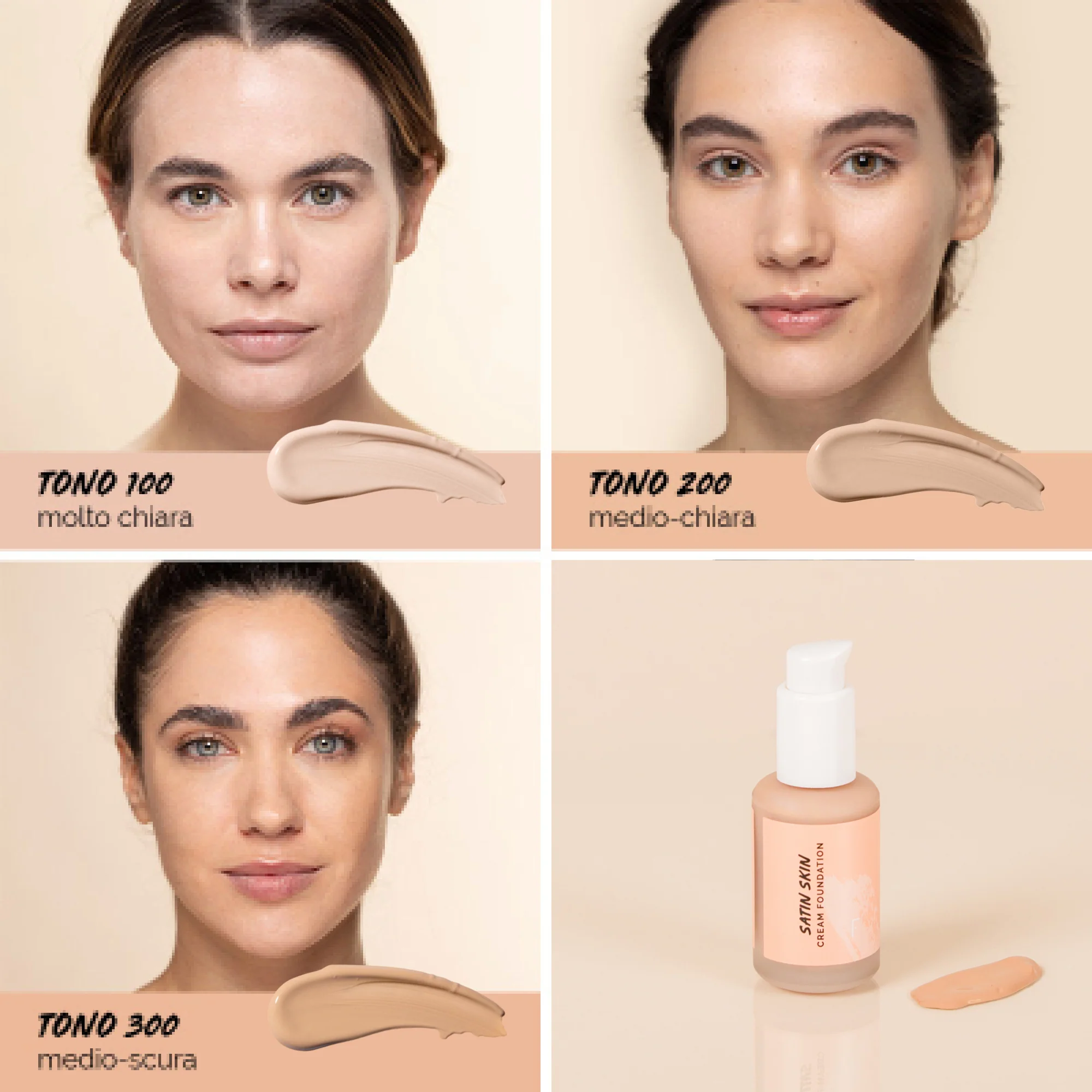 Incarnato Satin Skin Cream Foundation - Creme-Foundation
