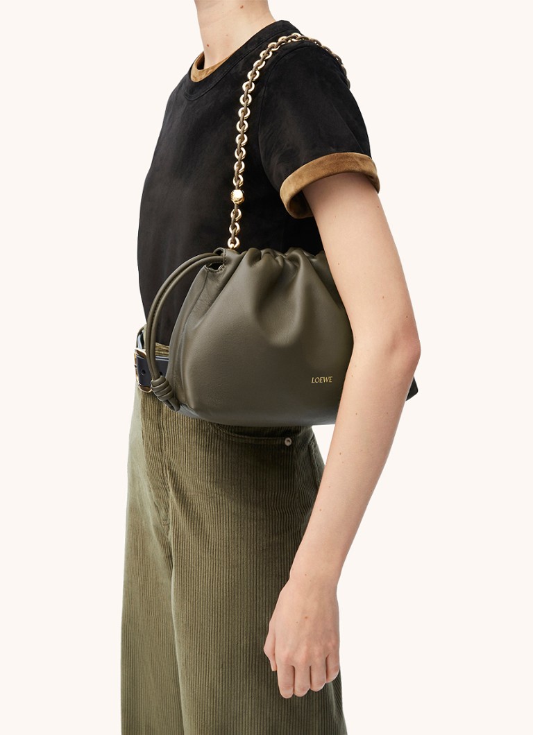 LOEWE Flamenco torbica od janjeće kože s remenom za rame