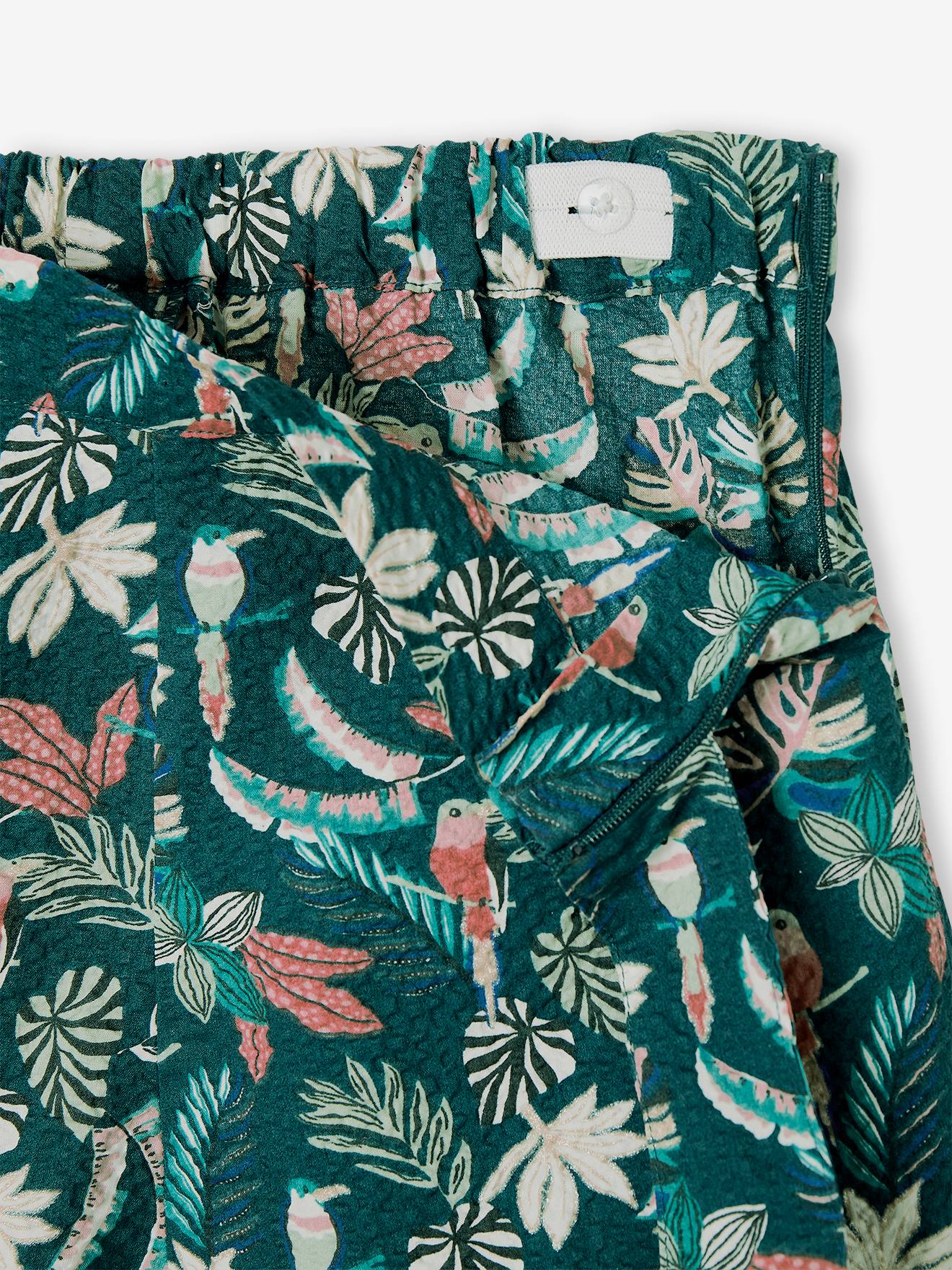 Jupe short fille écru