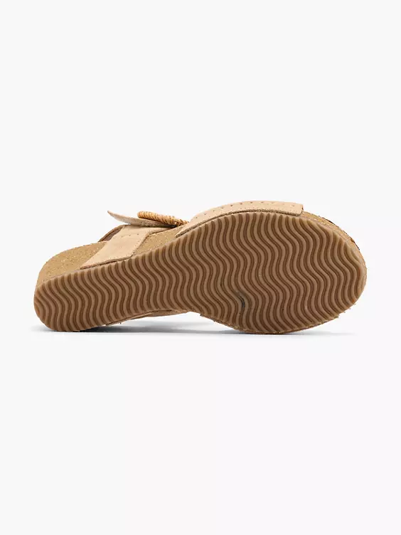 5th Avenue Leder Keilsandalette