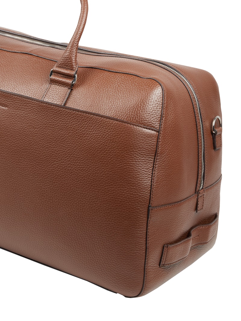 Weekender aus Leder Modell 'Brome' in cognac