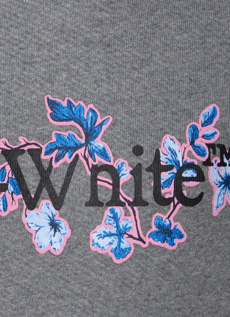 Hanorac cu imprimeu cu logo Off-White