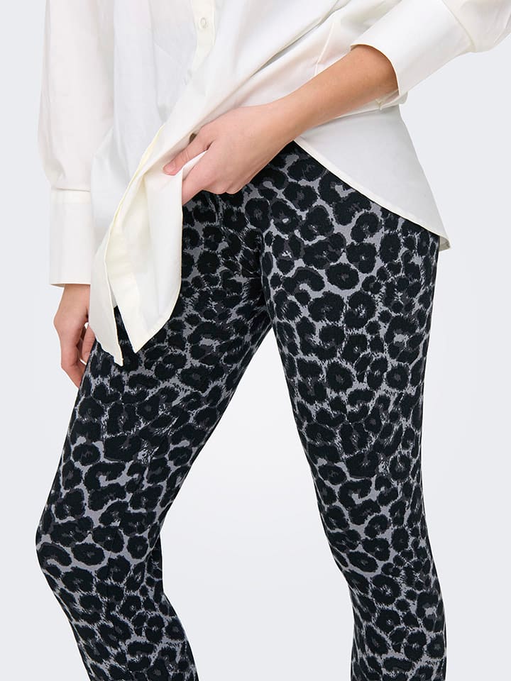 JDY Leggings in Grau/ Schwarz günstig kaufen