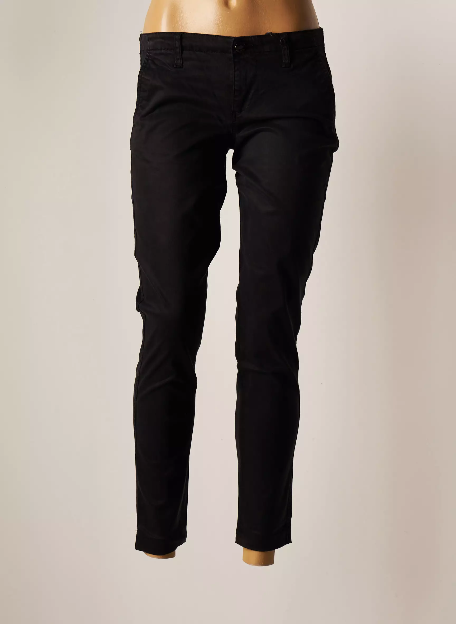 Guess Pantalons Chino Femme couleur noir