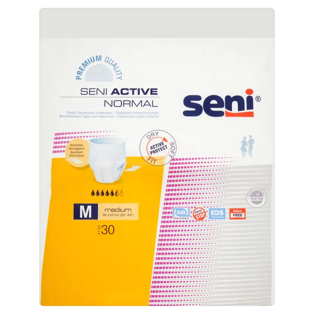 Seni Active Normal elastične upijajuće gaćice 80-110 cm, srednje veličine