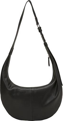 Marc O'Polo Flache Schultertasche medium aus fein genarbtem Rindleder