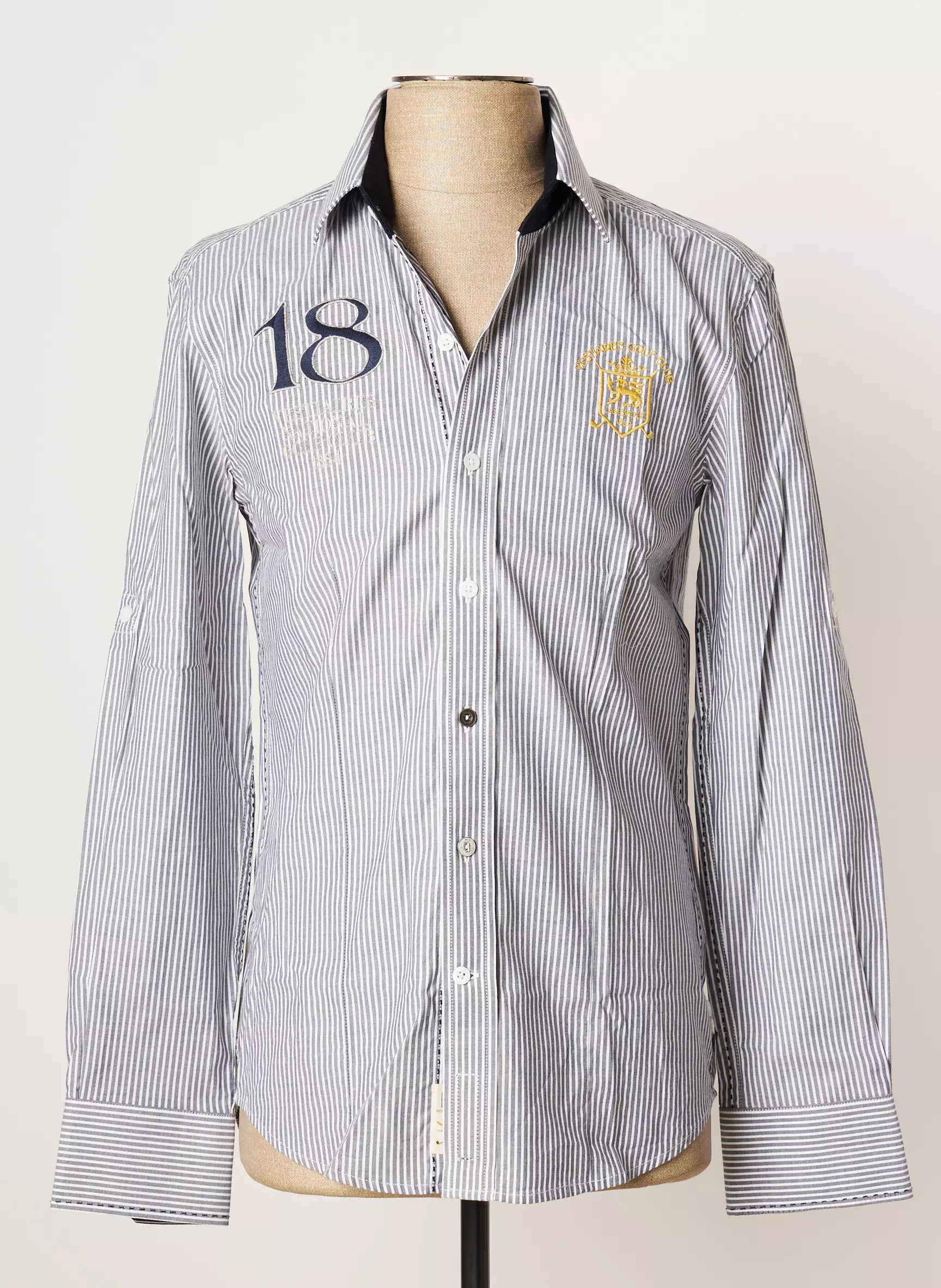 Vestiaires Principaute Cannoise Manches Longues Homme couleur gris