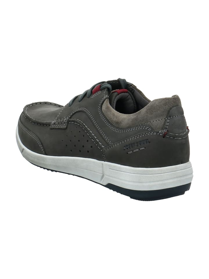 Josef Seibel Mokassin Schnürschuhe in Grau günstig kaufen