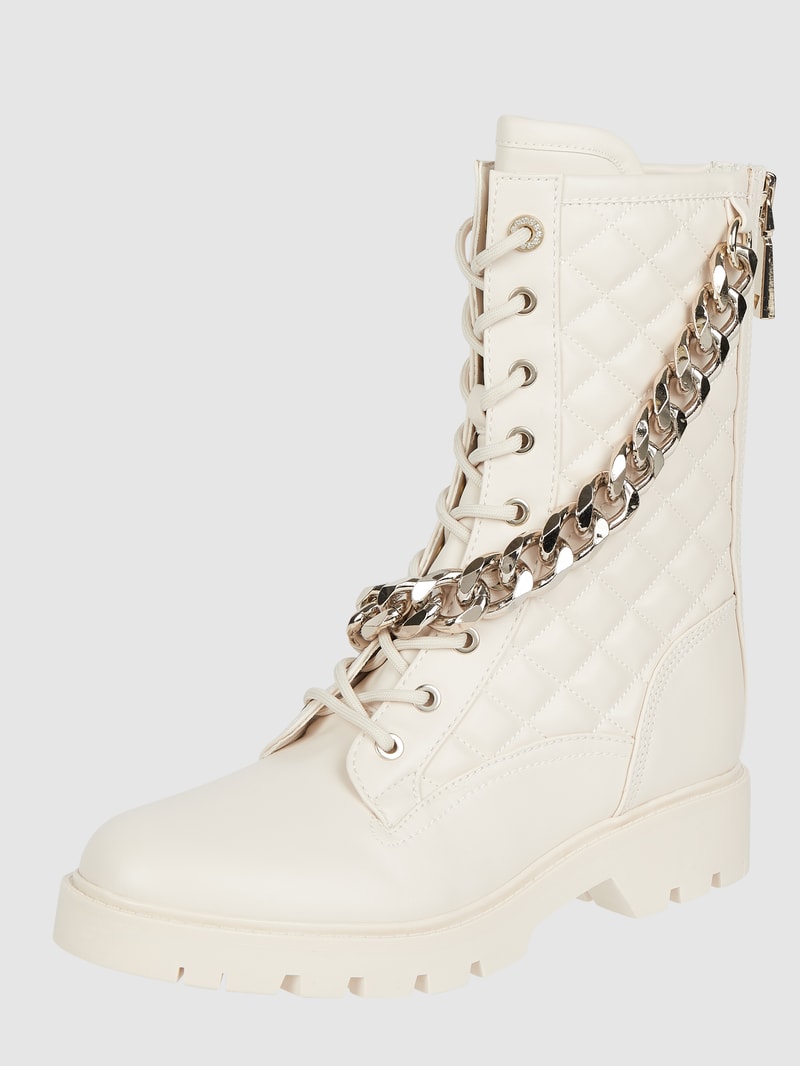 Boots mit Kettendetail Modell 'Riplei' in offwhite