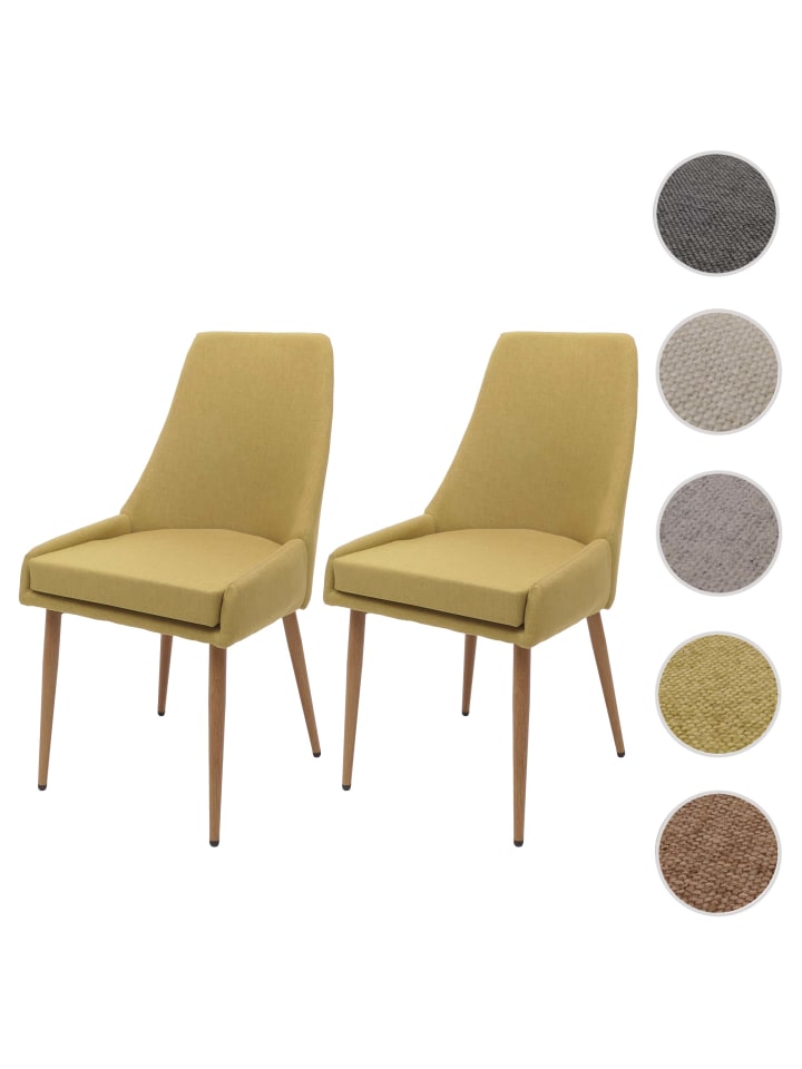MCW 2er-Set Esszimmerstuhl O27, Grün günstig kaufen onesize