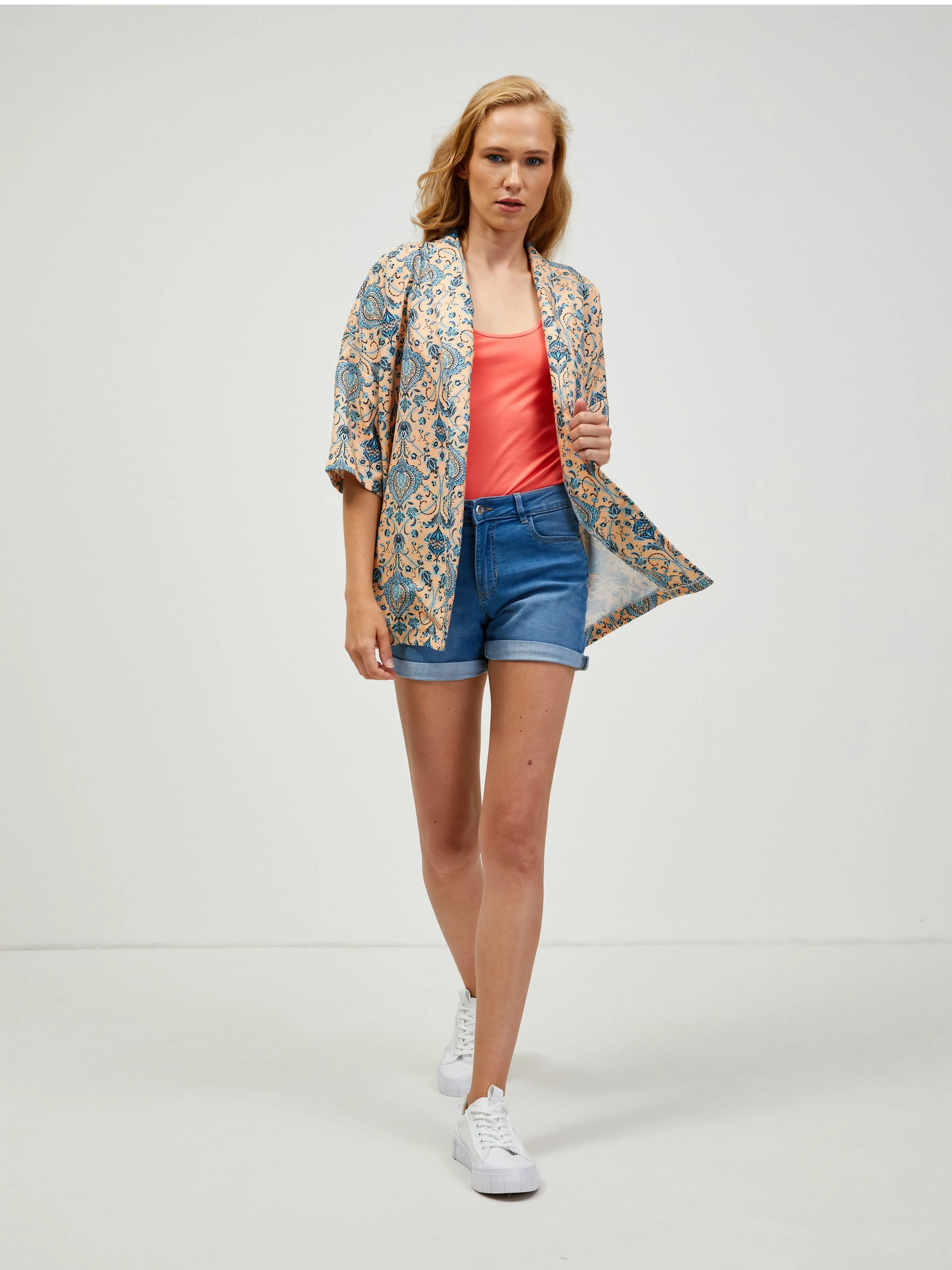 Korallenfarbenes Basic Tank-Top ORSAY