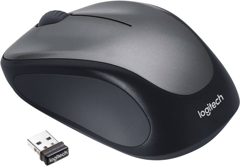 Logitech Kabellose Maus Beidhändig M235 Grau