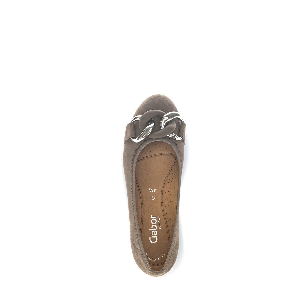 Gabor comfort Sportliche Ballerina grau