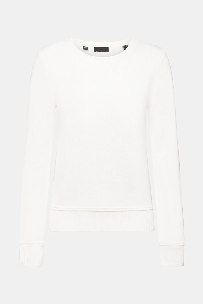 Kaschmirpullover mit Rundhalsausschnitt