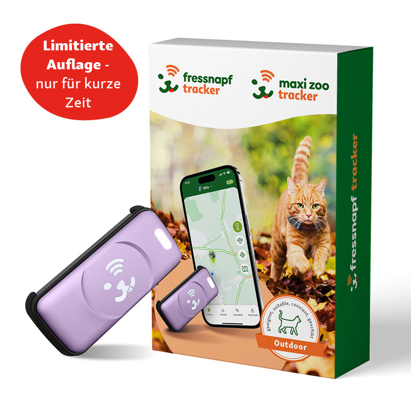 Fressnapf Halsbänder Fressnapf GPS-Tracker für Katzen happy purple *limitierte Auflage