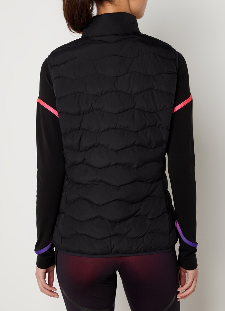 Gilet trapuntato Emporio Armani con motivo trapuntato e tasche con cerniera