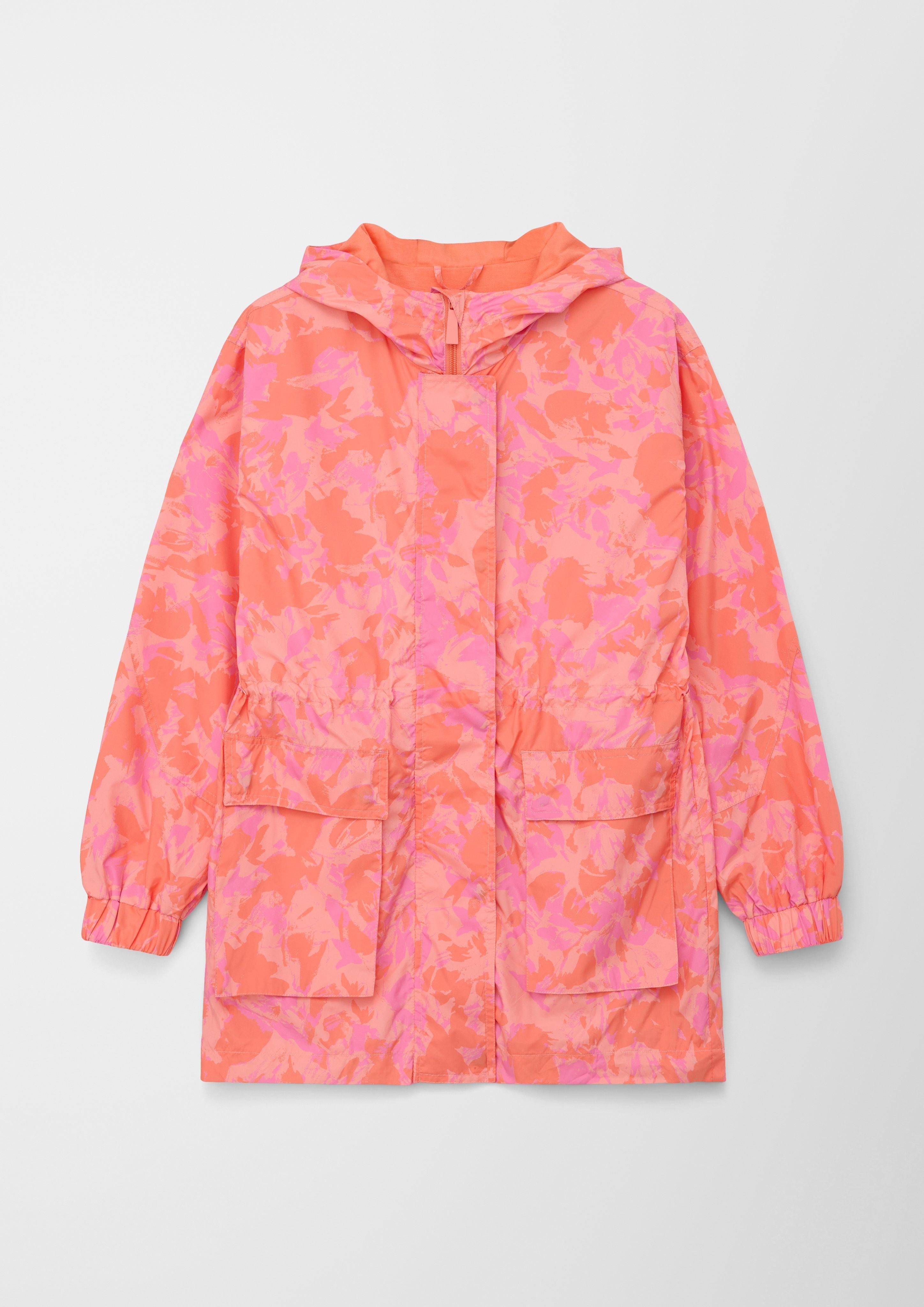 Kapuzenjacke mit Allover-Print  2124993-20A1